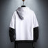 Hoodie Sweatshirt Mens Hip Hop Pullover Hoodies Streetwear Casual Fashion Clothes colorblock hoodie 2019 cotton - menochic